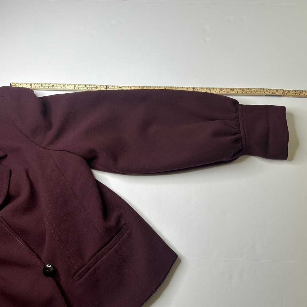 Cartonnier for Anthropologie Plum Balloon Sleeve Studio Blazer Jacket Size L - Picture 14 of 16